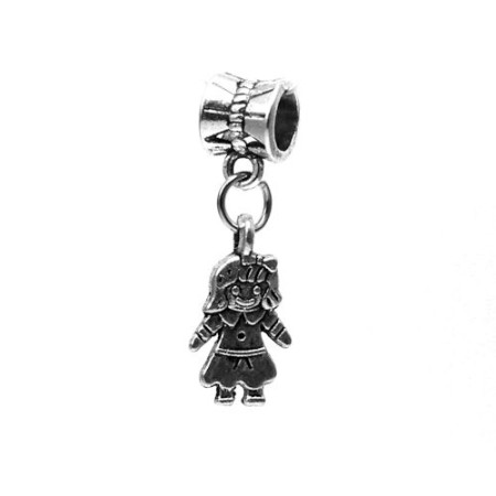 Karoliukas metalinis Mergaitė 8006; 4.5/16x8mm Karoliukas metalinis Mergaitė 8006; 4.5/16x8mm