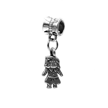 Karoliukas metalinis Mergaitė 8006; 4.5/16x8mm Karoliukas metalinis Mergaitė 8006; 4.5/16x8mm