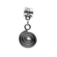 Karoliukas su pakabuku Sraigė 8008; 4.5/17x13mm
