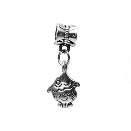 Karoliukas su pakabuku Žuvytė 8020; 4.5/15x11mm Karoliukas su pakabuku Žuvytė 8020; 4.5/15x11mm