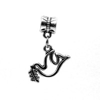 Karoliukas su pakabuku Balandis 8039; 4.5/19x12mm