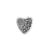 Karoliukas metalinis Širdis 1018; 4.5/7x11mm
