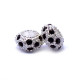 Karoliukas White Kristal BL su juodais kristalais; 5.5/12mm