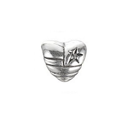 Karoliukas metalinis Širdele 3001; 4.5/8x9mm Karoliukas metalinis Širdele 3001; 4.5/8x9mm