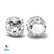 Karoliukas metalinis sidabruotas Tunelis 09935; 4.6/9x10mm