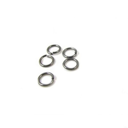 Žiedelis metalinis 4mm; 5 vnt Žiedelis metalinis 4mm; 5 vnt