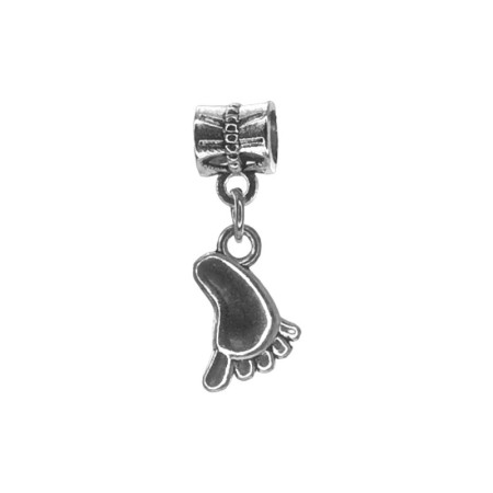 Karoliukas su pakabuku Pėda 2010; 4.5x7/10mm Karoliukas su pakabuku Pėda 2010; 4.5x7/10mm