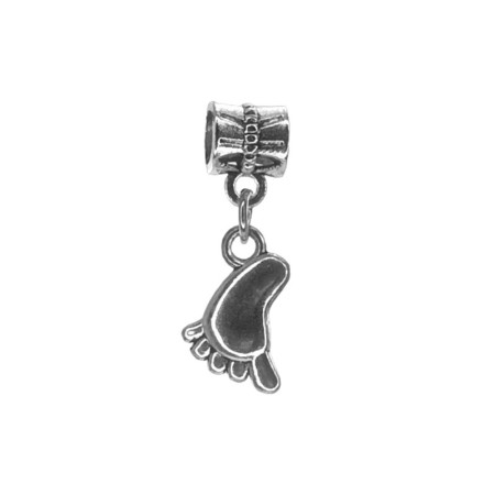 Karoliukas su pakabuku Pėda 2010; 4.5x7/10mm Karoliukas su pakabuku Pėda 2010; 4.5x7/10mm
