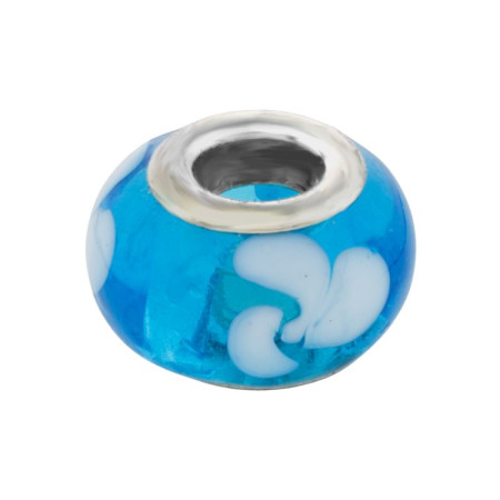 Karoliukas stiklinis Murano Color 1002; 5/14mm