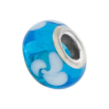Karoliukas stiklinis Murano Color 1002; 5/14mm