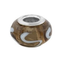 Karoliukas stiklinis Murano Color 2063; 5/14mm