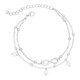 Kojos papuošalas grandinėlė Infinity Silver; 25cm