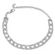 Kojos papuošalas grandinėlė Ladder Silver; 21-31cm