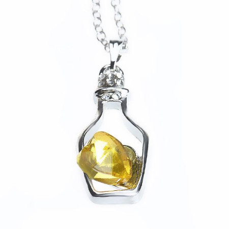 Kaklo papuošalas Buteliukas Geltonas; 28x14mm Kaklo papuošalas Buteliukas Geltonas; 28x14mm