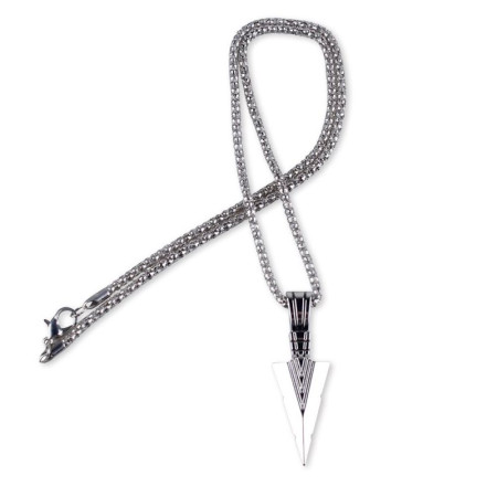 Kaklo papuošalas Arrowhead sidabro spalvos; 50x18mm Kaklo papuošalas Arrowhead sidabro spalvos; 50x18mm