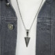 Kaklo papuošalas Arrowhead sidabro spalvos; 50x18mm