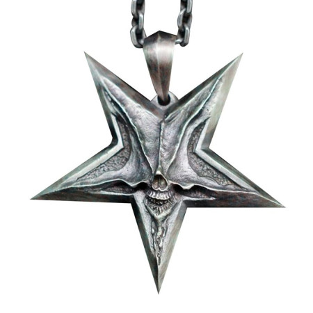 Kaklo papuošalas Baphomet star; 42x45mm Kaklo papuošalas Baphomet star; 42x45mm