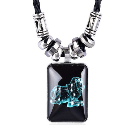 Kaklo papuošalas zodiako ženklas Liūtas Leo; 3.5x2.6cm