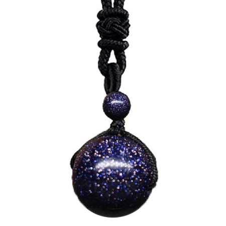 Kaklo papuošalas natūralaus akmens Obsidian Sky; 12mm, 16mm Kaklo papuošalas natūralaus akmens Obsidian Sky; 12mm, 16mm
