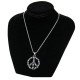 Kaklo papuošalas Skull Peace Sign; 3.8cm