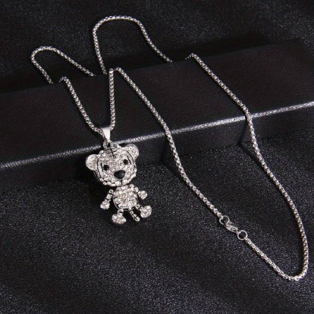 Kaklo papuošalas Meškiukas Metal 30; 4.4x2.7cm Kaklo papuošalas Meškiukas Metal 30; 4.4x2.7cm