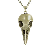 Kaklo papuošalas Animal Skull bronzos spalvos; 48x19mm