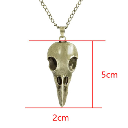 Kaklo papuošalas Animal Skull bronzos spalvos; 48x19mm Kaklo papuošalas Animal Skull bronzos spalvos; 48x19mm