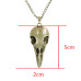 Kaklo papuošalas Animal Skull bronzos spalvos; 48x19mm