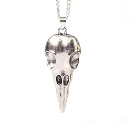 Kaklo papuošalas Animal Skull sidabro spalvos; 48x19mm Kaklo papuošalas Animal Skull sidabro spalvos; 48x19mm
