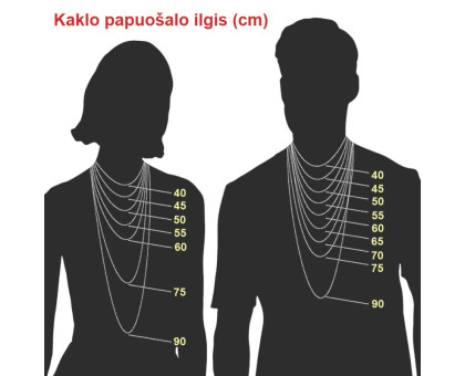 Kaklo papuošalas Katinas auksinis; 20x5mm