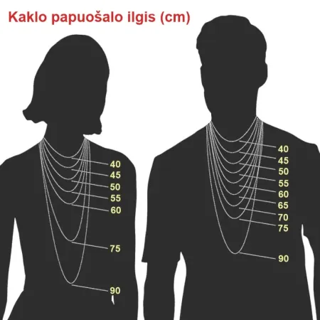 Kaklo papuošalas Delfinai; 18x16mm