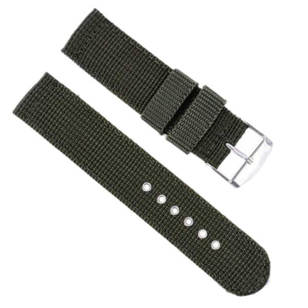 Laikrodžio dirželis Army G žalios spalvos; 20mm, 22mm Laikrodžio dirželis Army G žalios spalvos; 20mm, 22mm