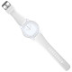 Laikrodžio dirželis Silico White baltos spalvos; 20mm, 22mm