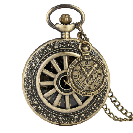 Laikrodis kišeninis Wheel Bronze; kvarcinis Laikrodis kišeninis Wheel Bronze; kvarcinis