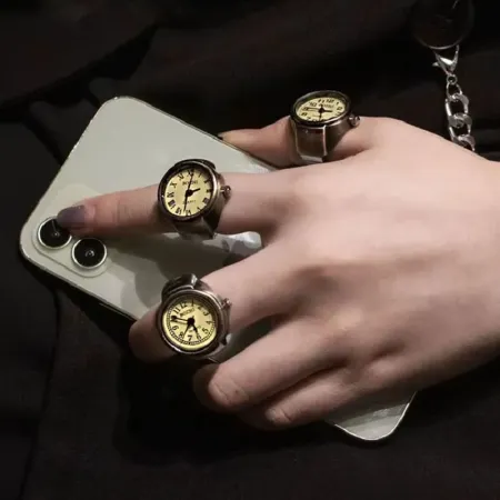 Laikrodis žiedas Sunny, kvarcinis; universalaus dydžio