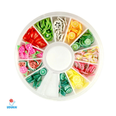 Dekoracijos nagų puošybai Fruit 3D; 3-5mm Dekoracijos nagų puošybai Fruit 3D; 3-5mm