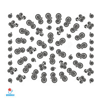 Lipdukai nagams 3D Ornamentas L02
