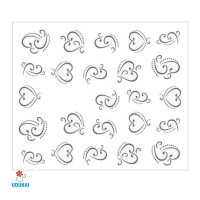 Lipdukai nagams Sidabrinis ornamentas 152