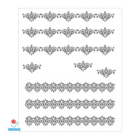 Lipdukai nagams Sidabrinis ornamentas 155
