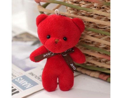 Meškiukas pakabukas Teddy Mini Red; 10x6cm