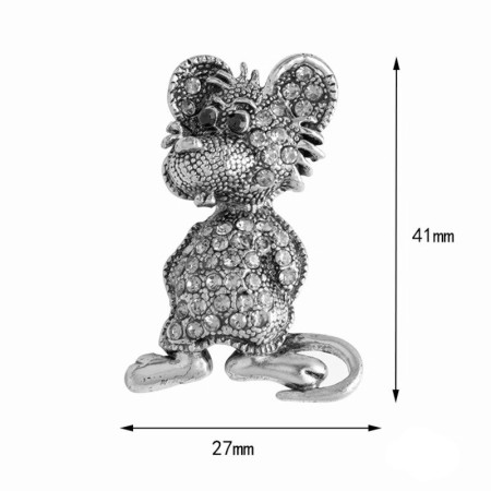 Segė Peliukas Fortūnatas; 4.1x2.7cm Segė Peliukas Fortūnatas; 4.1x2.7cm