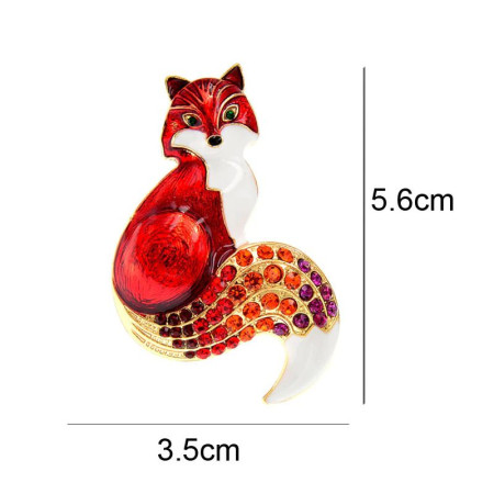 Segė Lapė raudona; 5.6x3.5cm Segė Lapė raudona; 5.6x3.5cm
