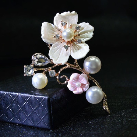 Segė Pearl White puokštė; 4.5x6.5cm Segė Pearl White puokštė; 4.5x6.5cm