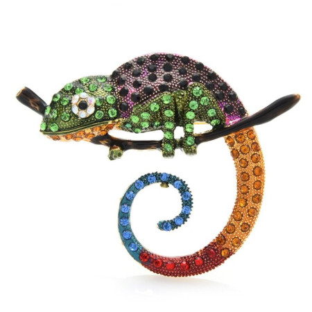 Segė Chameleonas spalvotas; 6x7cm Segė Chameleonas spalvotas; 6x7cm