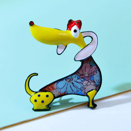 Segė Šuniukas Yellow; 4.8x5.2cm Segė Šuniukas Yellow; 4.8x5.2cm