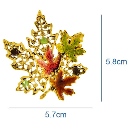 Segė Klevo lapas Gold; 5.7x5.8cm Segė Klevo lapas Gold; 5.7x5.8cm