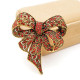 Segė Kaspinas Gold Red; 6.5x7cm