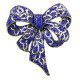Segė Kaspinas Silver Blue; 6.5x7cm