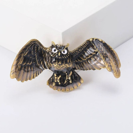 Segė Apuokas Auksinis; 6x2.5cm Segė Apuokas Auksinis; 6x2.5cm