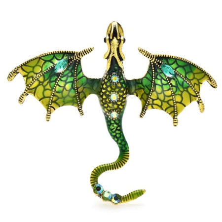 Segė Slibinas Dragon Green; 6.2x7cm Segė Slibinas Dragon Green; 6.2x7cm